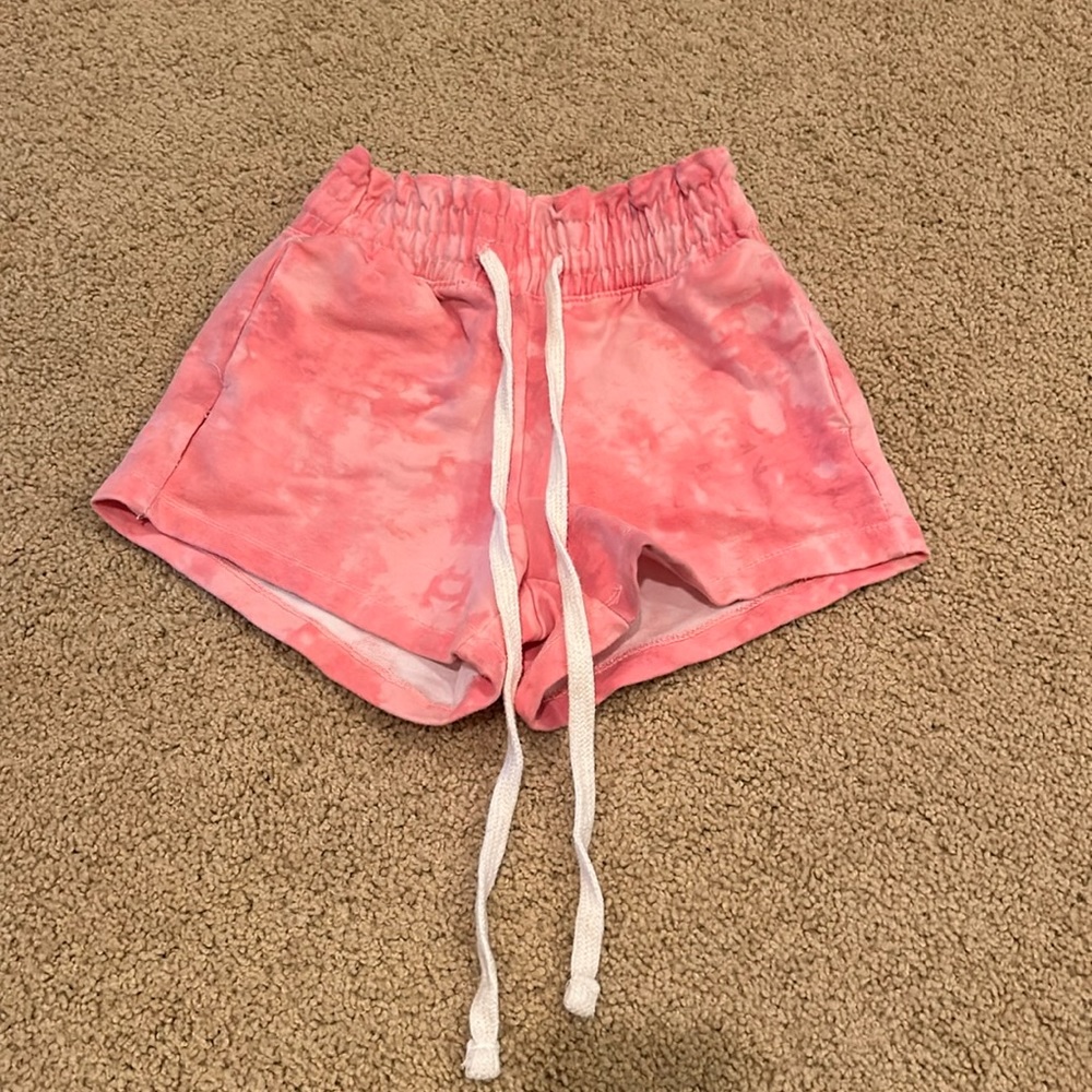 No Boundaries Pink Tie Dye Shorts